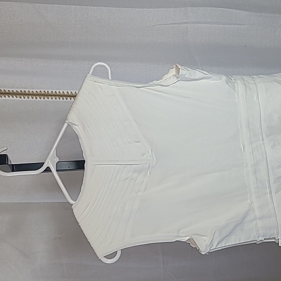 $258 BCBG VAPOR (SLP6M012) TIERED SLEEVELESS COTTON DRESS NWT 8 - Picture 5 of 6